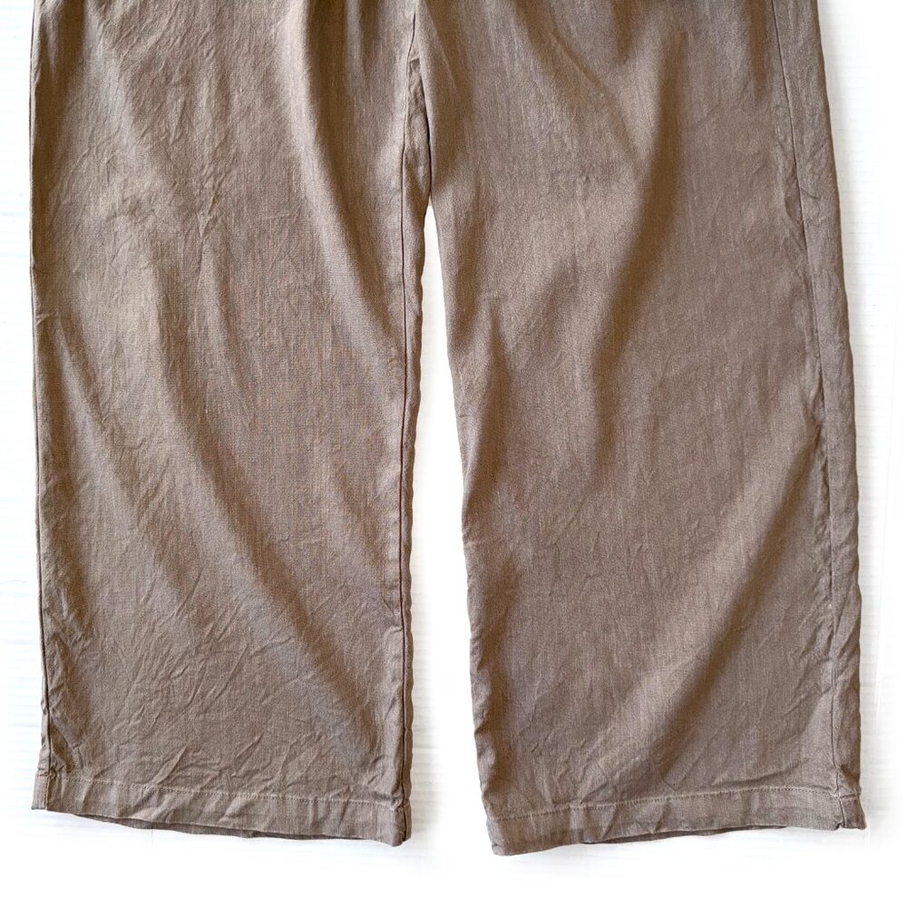 Kut from the Kloth Topaz Linen Wide Leg Pants - Picture 4 of 9